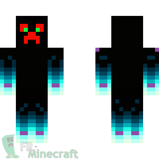 Aperçu de la skin Minecraft Creeper lumineux