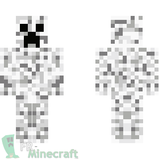 Aperçu de la skin Minecraft L'abominable Creeper des neiges