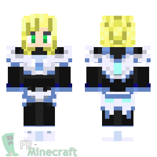 Aperçu de la skin Minecraft Fille blonde en armure