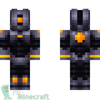 Aperçu de la skin Minecraft Robot orange