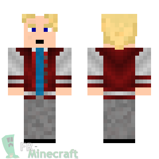 Aperçu de la skin Minecraft Homme blond