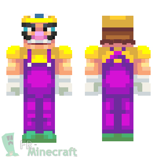 Aperçu de la skin Minecraft Wario - Super Mario Bros