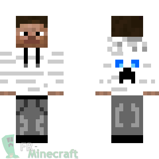 Aperçu de la skin Minecraft steve cool