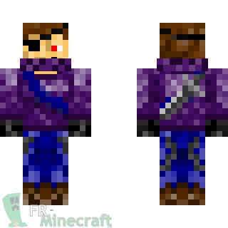 Aperçu de la skin Minecraft Aventurier violet