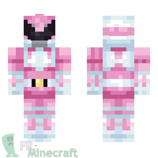 Aperçu de la skin Minecraft Power Rangers mighty morphin pink