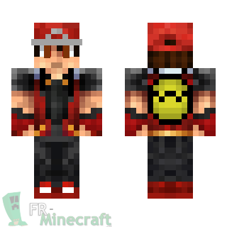 Aperçu de la skin Minecraft Red - Pokémon