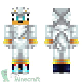 Aperçu de la skin Minecraft Silver - Sonic