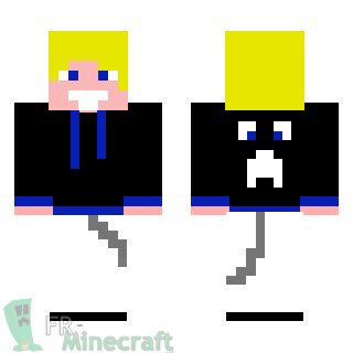 Aperçu de la skin Minecraft Garçon blond