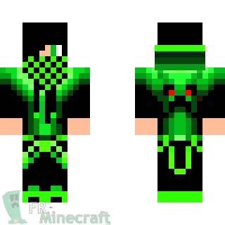 Aperçu de la skin Minecraft Mec en vert cool