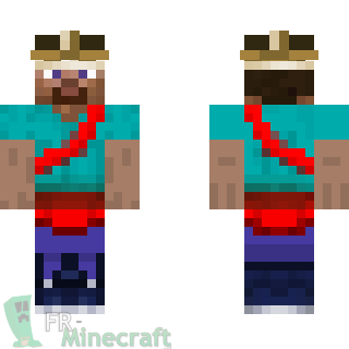 Aperçu de la skin Minecraft Steve mode déguisement