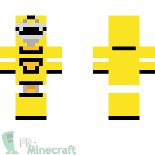 Aperçu de la skin Minecraft Power rangers turbo jaune - power rangers