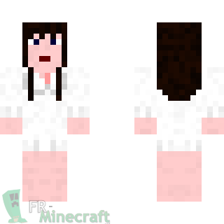 Aperçu de la skin Minecraft Femme en chemise de nuit