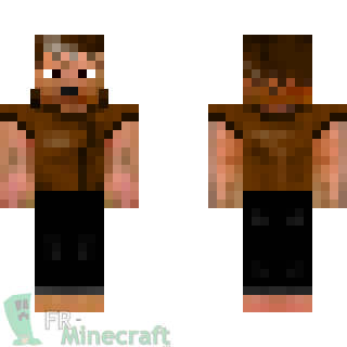 Aperçu de la skin Minecraft Garçon aux cheveux bruns