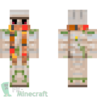 Aperçu de la skin Minecraft Golem de fer avec echarpe