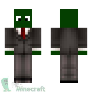 Aperçu de la skin Minecraft Vert en costume