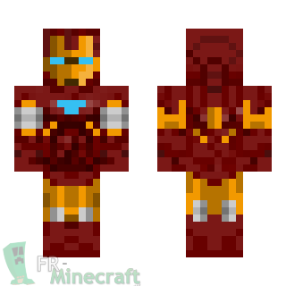 Aperçu de la skin Minecraft Tony Stark - Iron man