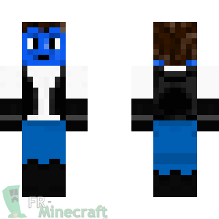 Aperçu de la skin Minecraft blue cow boy