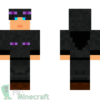 Aperçu de la skin Minecraft Chasseuse d'enderman