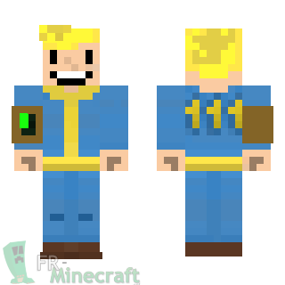 Aperçu de la skin Minecraft Vault Boy - Fallout 4