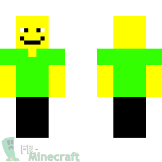 Aperçu de la skin Minecraft Smiley en T-shirt et Pantalon