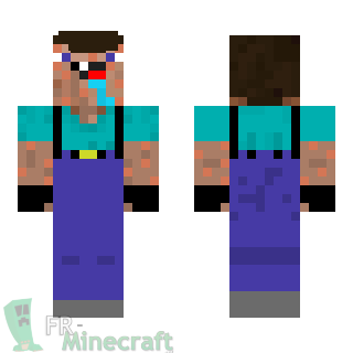 Aperçu de la skin Minecraft Steve ayant la varicelle