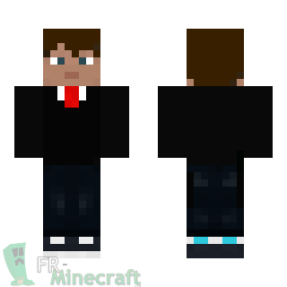 Aperçu de la skin Minecraft Homme en costume