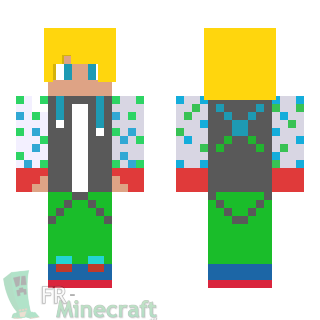 Aperçu de la skin Minecraft Homme blond