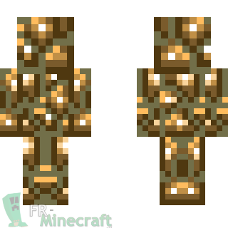 Aperçu de la skin Minecraft Camouflage Glowstone