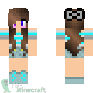 Aperçu de la skin Minecraft Fille qui rougit