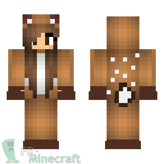 Aperçu de la skin Minecraft Fille cerf