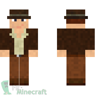 Aperçu de la skin Minecraft Indiana Jones