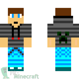 Aperçu de la skin Minecraft Minecraftien Ado