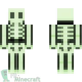 Aperçu de la skin Minecraft Squelette d'Halloween