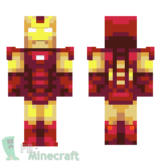 Aperçu de la skin Minecraft Iron Man - Marvel
