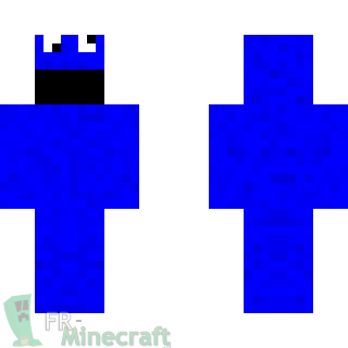 Aperçu de la skin Minecraft Monstre Cookie bleu