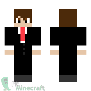 Aperçu de la skin Minecraft Homme en costume