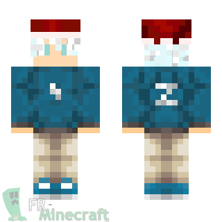 Aperçu de la skin Minecraft Garçon en Jean Beige pour Noël