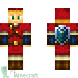 Aperçu de la skin Minecraft Link rouge - Zelda