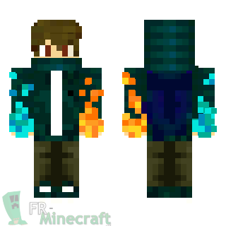 Aperçu de la skin Minecraft Homme d'eau