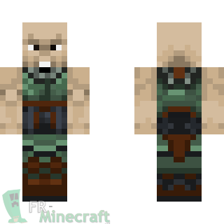 Aperçu de la skin Minecraft Guerrier Orc