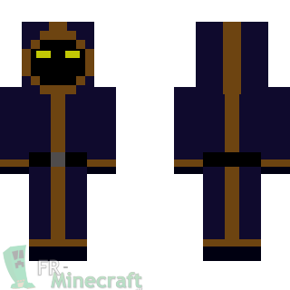 Aperçu de la skin Minecraft Mage de la foudre