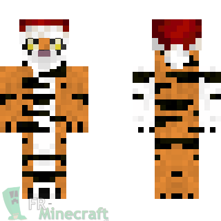 Aperçu de la skin Minecraft Tigre (Spécial Noël)