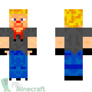 Aperçu de la skin Minecraft Steve blond
