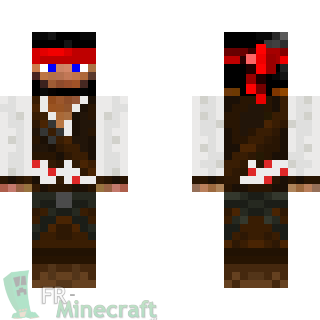 Aperçu de la skin Minecraft Pirate