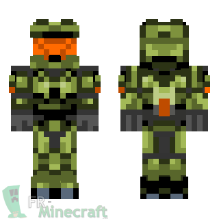 Aperçu de la skin Minecraft Masterchief - HALO