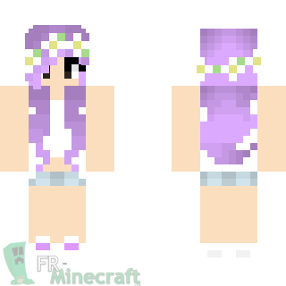 Aperçu de la skin Minecraft Fille des îles