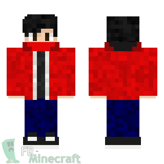 Aperçu de la skin Minecraft Garçon à chemise rouge