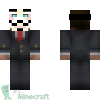 Aperçu de la skin Minecraft Anonymous