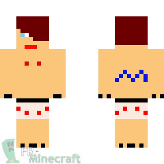 Aperçu de la skin Minecraft Garçon en maillot de bain