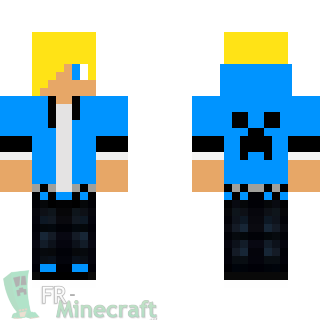 Aperçu de la skin Minecraft Garçon blond